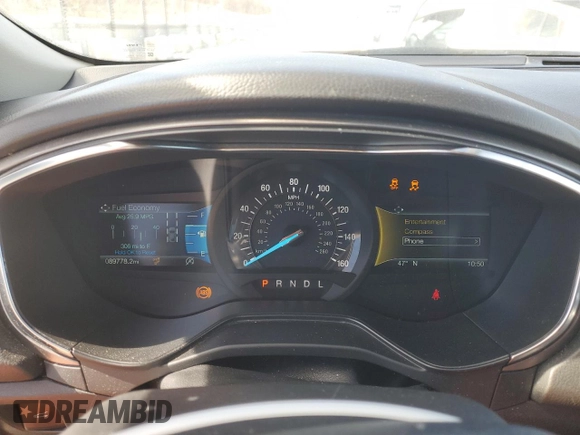 2020 Ford Fusion SE with VIN 3FA6P0HD0LR107847, listed as a Copart auction lot 49973185 with 89,778 mi miles and Non repairable. Bid and sale history available at DreamBid. Image 9.