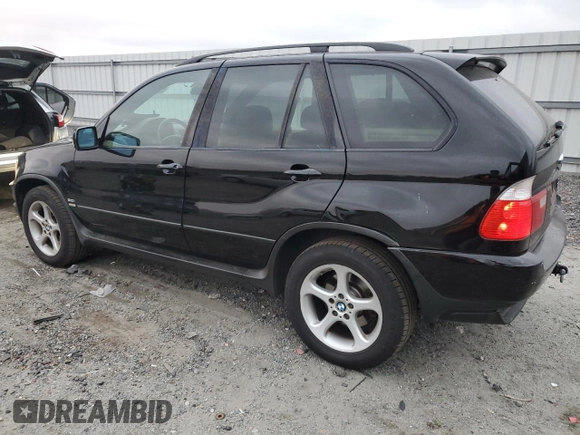 2003 BMW X5 3.0i with VIN 5UXFA53563LV93490, listed as a Copart auction lot 81846624 with 254,679 mi miles and Salvage Title. Bid and sale history available at carsss.com. Image 2.
