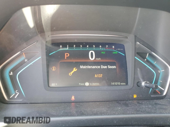 2018 Honda Odyssey EX-L z VIN 5FNRL6H70JB000036, wystawiony jako Copart lot #50455365 z przebiegiem 141 010 mil mil oraz Szkoda całkowita • Salvage title. Historia ofert i sprzedaży dostępna na DreamBid. Obrazek 9.