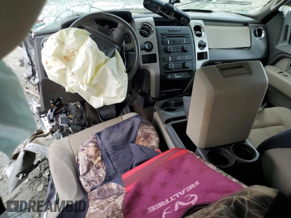 2010 Ford F-150 XL with VIN 1FTFW1EV8AFD85065, listed as a Copart auction lot 57336145 with Not provided miles and Salvage title. Bid and sale history available at DreamBid. Image 8.