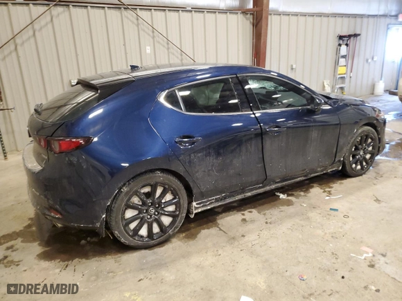 2020 Mazda Mazda3 Hatchback Premium Package with VIN JM1BPBNM9L1153583, listed as a Copart auction lot 46097335 with 33,432 mi miles and Non Repairable. Bid and sale history available at carsss.com. Image 3.