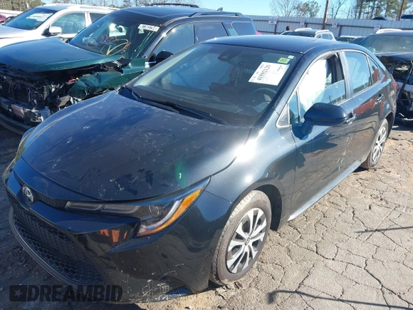 2022 Toyota Corolla Hybrid LE with VIN JTDEAMDE2NJ039206, listed as a IAAI auction lot 41592129 with 97,593 mi miles. Bid and sale history available at carsss.com. Image 17.