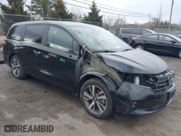 2023 Honda Odyssey Touring with VIN 5FNRL6H81PB068721, listed as a IAAI auction lot 41489618 with 20,202 mi miles and . Bid and sale history available at DreamBid. Image 1.