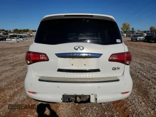 2013 Infiniti QX56 with VIN JN8AZ2NF7D9550174, listed as a Copart auction lot 79905424 with 206,101 mi miles and Salvage Title. Bid and sale history available at carsss.com. Image 6.