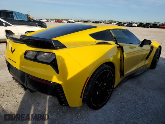 2019 Chevrolet Corvette Z06 3LZ with VIN 1G1YU2D64K5605123, listed as a Copart auction lot 74478664 with 10,124 mi miles and Salvage Title. Bid and sale history available at carsss.com. Image 3.
