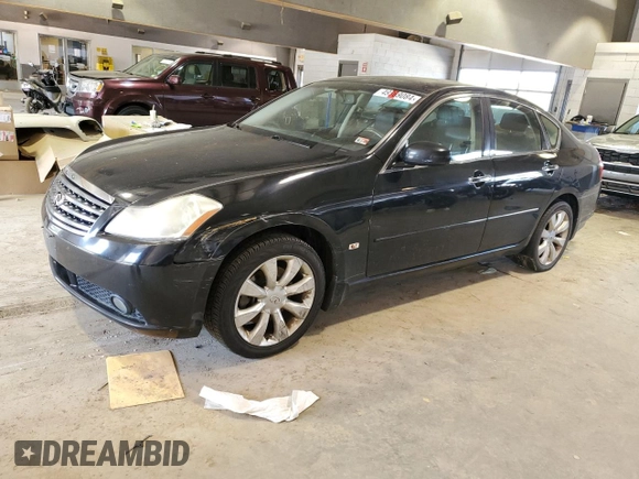 2007 Infiniti M x with VIN JNKAY01F67M457025, listed as a Copart auction lot 87643335 with 218,474 mi miles and Non Repairable. Bid and sale history available at carsss.com. Image 1.