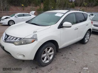 2009 Nissan Murano S with VIN JN8AZ18W59W101798, listed as a IAAI auction lot 41871492 with 159,017 mi miles. Bid and sale history available at carsss.com. Image 2.