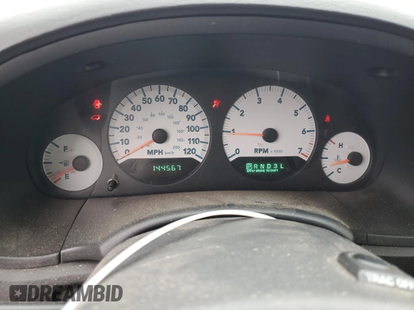 2007 Dodge Grand Caravan SXT with VIN 2D4GP44L67R117199, listed as a Copart auction lot 53190915 with 144,567 mi miles and Clean Title. Bid and sale history available at DreamBid. Image 9.