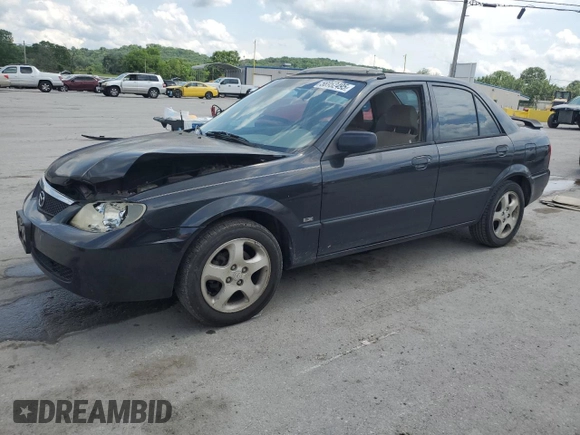 2002 Mazda Protege DX z VIN JM1BJ225020537013, wystawiony jako Copart lot #56952495 z przebiegiem 129 846 mil mil oraz Czysty tytuł • Clean title. Historia ofert i sprzedaży dostępna na DreamBid. Obrazek 1.