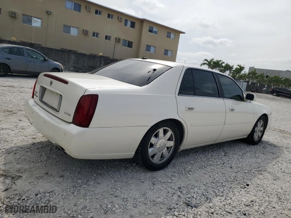 2003 Cadillac DeVille DTS with VIN 1G6KF57973U204531, listed as a Copart auction lot 45712115 with 107,737 mi miles and Salvage Title. Bid and sale history available at carsss.com. Image 3.