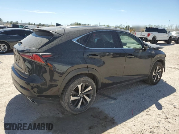 2021 Lexus NX with VIN JTJGARBZ6M2181513, listed as a Copart auction lot 48234735 with 55,971 mi miles and Salvage Title. Bid and sale history available at carsss.com. Image 3.