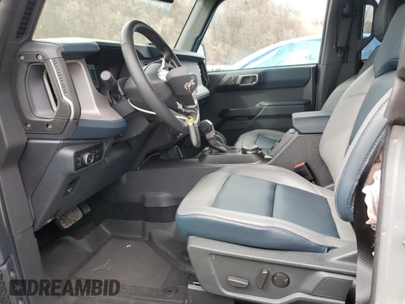 2024 Ford Bronco Outer Banks with VIN 1FMEE8BP2RLA43360, listed as a Copart auction lot 51210275 with 575 mi miles and Salvage title. Bid and sale history available at DreamBid. Image 7.