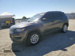 2017 Jeep Compass Sport z VIN 3C4NJCAB4HT629389, wystawiony jako Copart lot #65081995 z przebiegiem 144 119 mil mil oraz Czysty tytuł • Clean title. Historia ofert i sprzedaży dostępna na DreamBid. Obrazek 1.