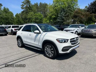 2022 Mercedes-Benz GLE 350 z VIN 4JGFB4KE2NA639353, wystawiony jako Copart lot #61497255 z przebiegiem 71 744 mil mil oraz Czysty tytuł • Clean title. Historia ofert i sprzedaży dostępna na DreamBid. Obrazek 1.