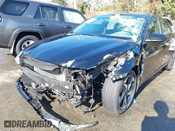 2023 Hyundai Elantra SEL with VIN KMHLS4AG7PU572241, listed as a IAAI auction lot 41489854 with 34,327 mi miles and . Bid and sale history available at DreamBid. Image 6.