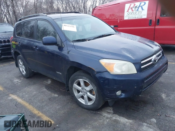2007 Toyota RAV4 Limited with VIN JTMZK34V075013451, listed as a IAAI auction lot 41227526 with 228,784 mi miles. Bid and sale history available at carsss.com. Image 1.