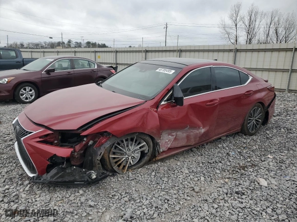 2022 Lexus ES with VIN 58ADZ1B15NU115491, listed as a Copart auction lot 48785495 with 49,130 mi miles and Salvage Title. Bid and sale history available at carsss.com. Image 1.