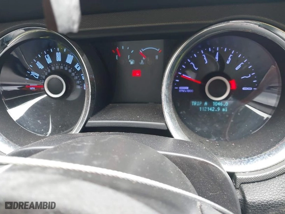 2014 Ford Mustang V6 with VIN 1ZVBP8AM6E5208752, listed as a IAAI auction lot 41836465 with 112,142 mi miles. Bid and sale history available at carsss.com. Image 7.