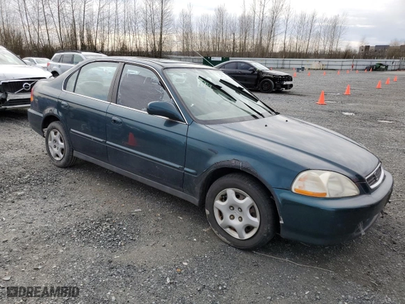 1998 Honda Civic EX with VIN 1HGEJ8644WL044510, listed as a Copart auction lot 47137135 with 163,796 mi miles and Salvage Title. Bid and sale history available at carsss.com. Image 4.