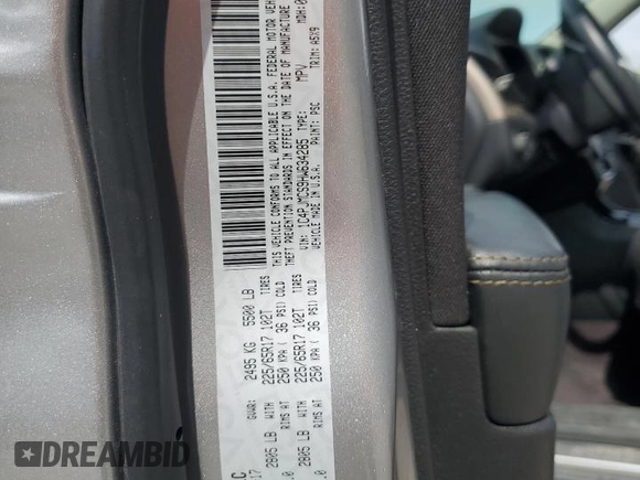 2017 Jeep Cherokee Latitude with VIN 1C4PJMCS9HW634285, listed as a Copart auction lot 59107615 with 136,984 mi miles and Salvage title. Bid and sale history available at DreamBid. Image 13.