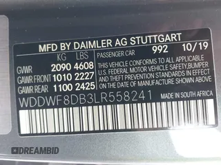 2020 Mercedes-Benz C 300 with VIN WDDWF8DB3LR558241, listed as a IAAI auction lot 41274401 with 53,349 mi miles and . Bid and sale history available at DreamBid. Image 9.