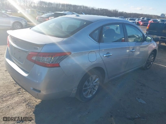 2015 Nissan Sentra SV with VIN 3N1AB7AP6FY296811, listed as a IAAI auction lot 41814382 with 218,936 mi miles. Bid and sale history available at carsss.com. Image 4.