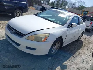 2007 Honda Accord Cpe EX-L with VIN 1HGCM72677A006377, listed as a IAAI auction lot 41750701 with 185,131 mi miles. Bid and sale history available at carsss.com. Image 2.