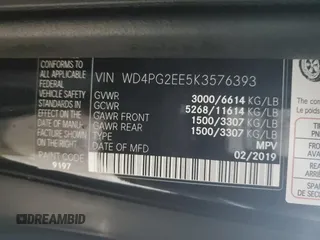 2019 Mercedes-Benz Metris Passenger with VIN WD4PG2EE5K3576393, listed as a Copart auction lot 86137904 with 91,308 mi miles and Salvage title. Bid and sale history available at DreamBid. Image 13.