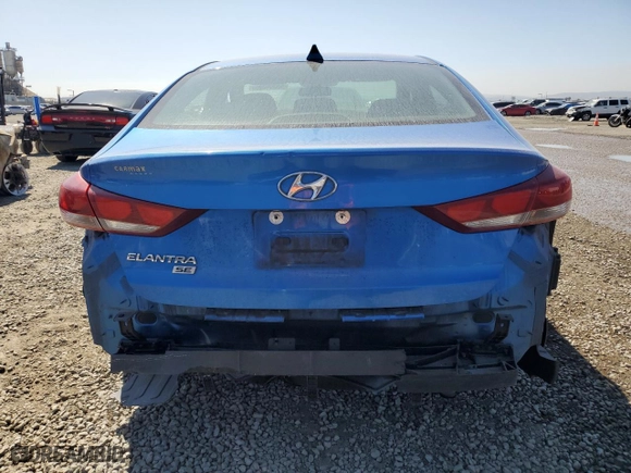 2017 Hyundai Elantra SE with VIN KMHD74LF1HU422072, listed as a Copart auction lot 50090895 with 164,987 mi miles and Salvage Title. Bid and sale history available at carsss.com. Image 6.
