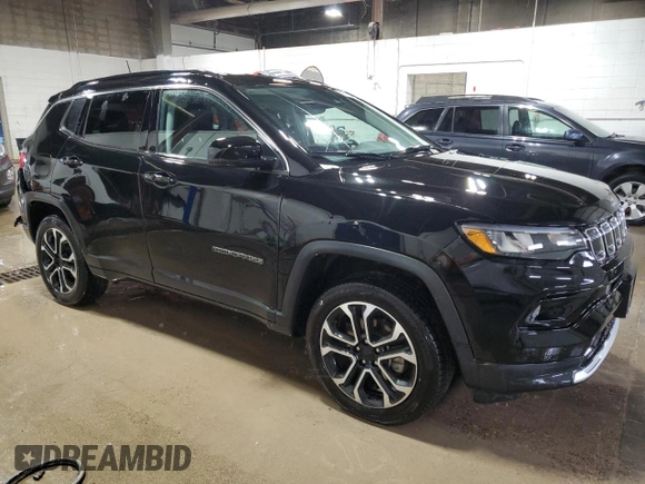 2022 Jeep Compass High Altitude with VIN 3C4NJDCB9NT232260, listed as a Copart auction lot 46739285 with 49,450 mi miles and Clean Title. Bid and sale history available at DreamBid. Image 4.