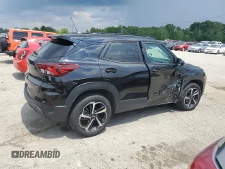 2021 Chevrolet TrailBlazer RS with VIN KL79MUSL2MB050822, listed as a Copart auction lot 62675554 with 56,037 mi miles and Salvage Title. Bid and sale history available at DreamBid. Image 3.
