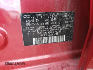 2016 Hyundai Elantra GT with VIN KMHD35LH2GU274239, listed as a Copart auction lot 78705864 with 93,697 mi miles and Salvage Title. Bid and sale history available at carsss.com. Image 14.