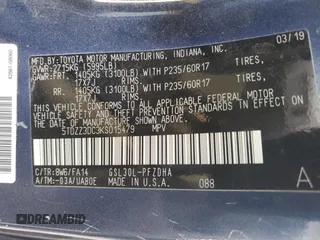 2019 Toyota Sienna L with VIN 5TDZZ3DC3KS015479, listed as a Copart auction lot 79917304 with 81,487 mi miles and Salvage Title. Bid and sale history available at carsss.com. Image 13.