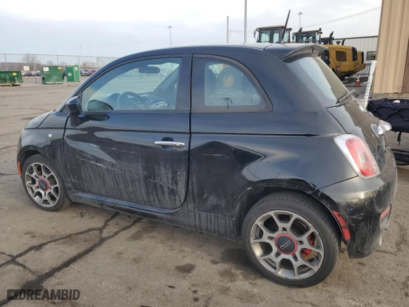 2015 FIAT 500 Sport with VIN 3C3CFFBR1FT757094, listed as a Copart auction lot 46362835 with 80,846 mi miles and Salvage Title. Bid and sale history available at carsss.com. Image 2.