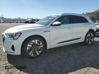 2021 Audi e-tron Prestige with VIN WA1VAAGE8MB040051, listed as a Copart auction lot 46356155 with 33,501 mi miles and Salvage Title. Bid and sale history available at DreamBid. Image 1.
