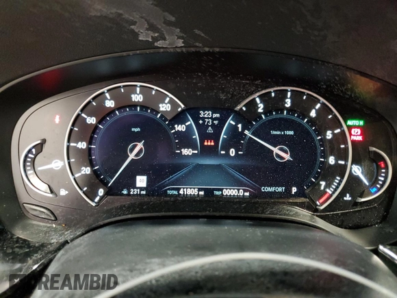 2018 BMW 5 Series 540i with VIN WBAJE5C5XJG918502, listed as a Copart auction lot 44766125 with 41,805 mi miles and Salvage title. Bid and sale history available at DreamBid. Image 9.
