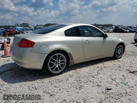2005 Infiniti G35 Coupe with VIN JNKCV54E75M403876, listed as a Copart auction lot 71265804 with 124,231 mi miles and Clean Title. Bid and sale history available at carsss.com. Image 3.