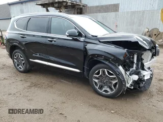 2021 Hyundai Santa Fe Calligraphy with VIN 5NMS5DALXMH347254, listed as a Copart auction lot 49868935 with 22,725 mi miles and Clean title. Bid and sale history available at DreamBid. Image 4.