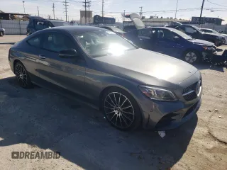 2022 Mercedes-Benz C 300 with VIN W1KWJ8DB7NG113854, listed as a Copart auction lot 47461385 with 45,141 mi miles and Salvage Title. Bid and sale history available at DreamBid. Image 4.