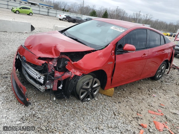 2019 Toyota Prius L Eco with VIN JTDKARFU8K3068844, listed as a Copart auction lot 49662565 with 104,366 mi miles and Salvage Title. Bid and sale history available at carsss.com. Image 1.