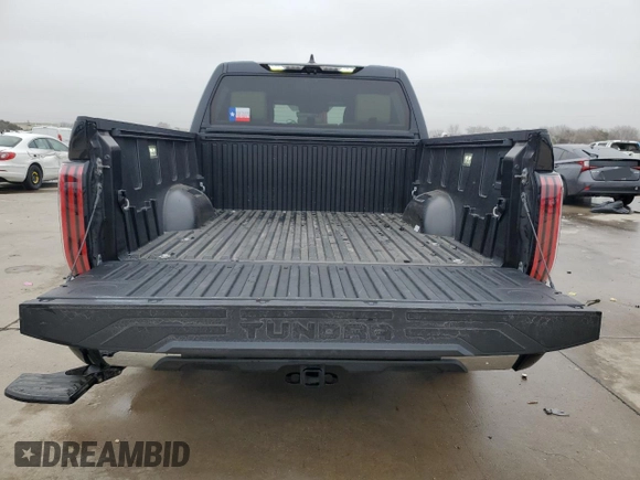 2022 Toyota Tundra 1794 Edition with VIN 5TFMA5DB1NX004452, listed as a Copart auction lot 43456365 with 37,191 mi miles and Salvage title. Bid and sale history available at DreamBid. Image 6.