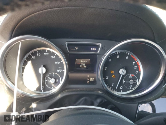 2016 Mercedes-Benz GL with VIN 4JGDF6EE3GA671248, listed as a Copart auction lot 85052844 with 75,226 mi miles and Salvage Title. Bid and sale history available at carsss.com. Image 9.
