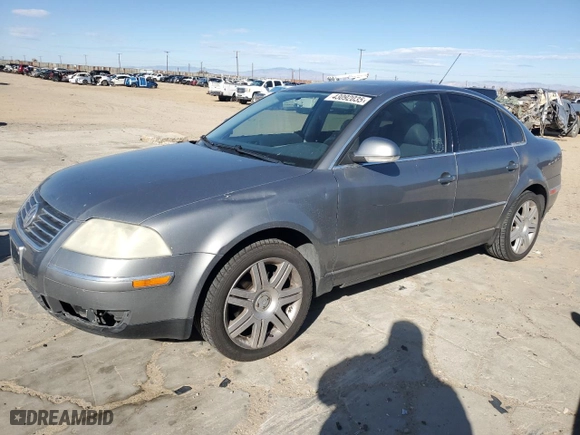 2005 Volkswagen Passat Sedan GLS with VIN WVWAD63B85P027826, listed as a Copart auction lot 43092035 with 84,418 mi miles and Salvage Title. Bid and sale history available at carsss.com. Image 1.