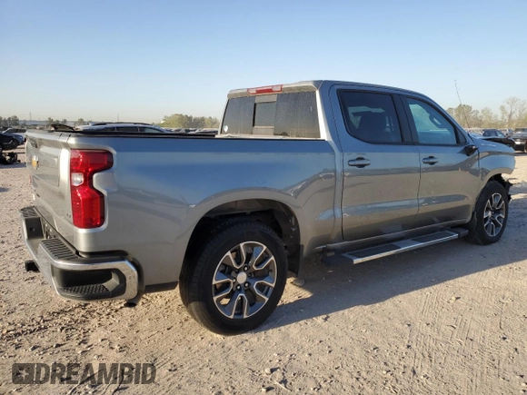 2024 Chevrolet Silverado 1500 LT with VIN 2GCPACEDXR1135786, listed as a Copart auction lot 49002265 with 25,606 mi miles and Salvage Title. Bid and sale history available at DreamBid. Image 3.