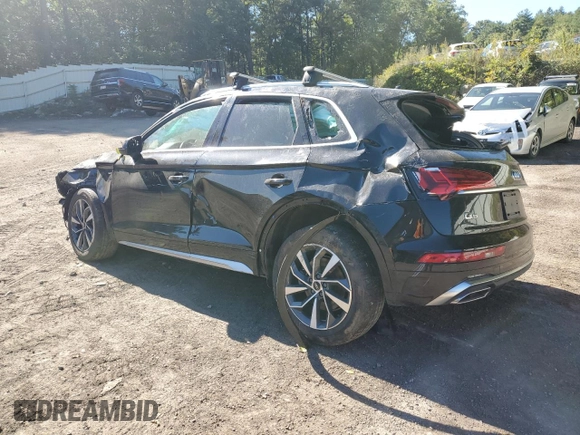 2023 Audi Q5 S line Premium Plus with VIN WA1EAAFY7P2023256, listed as a Copart auction lot 70294344 with 0 mi miles and Salvage Title. Bid and sale history available at carsss.com. Image 2.