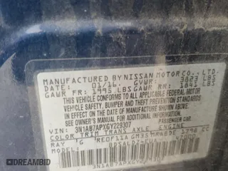2016 Nissan Sentra SL with VIN 3N1AB7APXGY229307, listed as a Copart auction lot 47130555 with 194,083 mi miles and Clean Title. Bid and sale history available at carsss.com. Image 12.