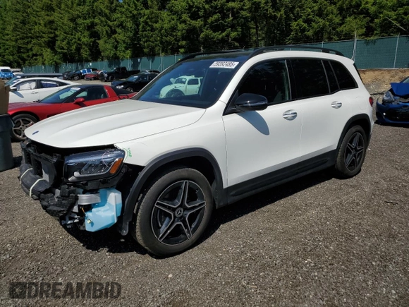 2024 Mercedes-Benz GLB 250 с VIN W1N4M4HB6RW379916, выставлен на аукционе Copart как лот 59392485 с пробегом 7 530 миль миль и Списание • Salvage title. История ставок и продаж доступна на DreamBid. Изображение 1.