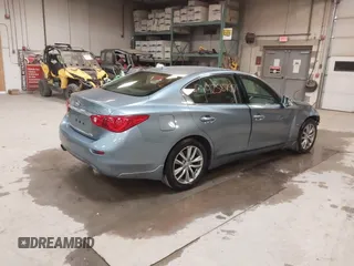 2015 Infiniti Q50 Premium with VIN JN1BV7AR2FM414613, listed as a IAAI auction lot 41258797 with 162,822 mi miles. Bid and sale history available at carsss.com. Image 4.