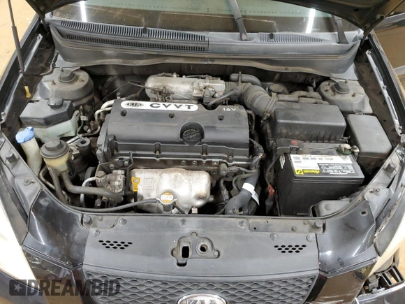 2009 Kia Rio LX with VIN KNADE243896580883, listed as a Copart auction lot 43735505 with 135,726 mi miles and Salvage Title. Bid and sale history available at carsss.com. Image 11.