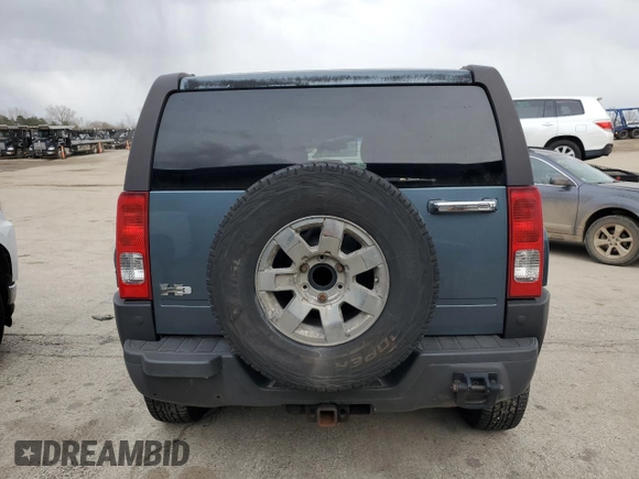 2006 Hummer H3 with VIN 5GTDN136868198709, listed as a Copart auction lot 79609024 with 156,599 mi miles and Clean Title. Bid and sale history available at carsss.com. Image 6.